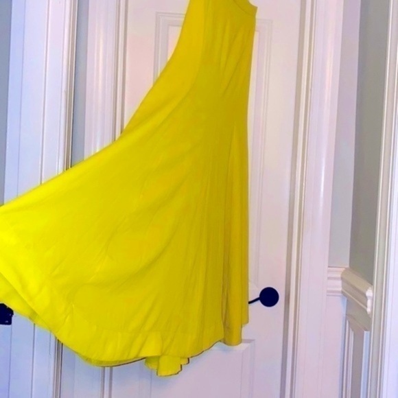 NWT size 6Neon yellow mabel stylish skirt BCBGMaxAzria Gorgeous long style - Picture 3 of 12